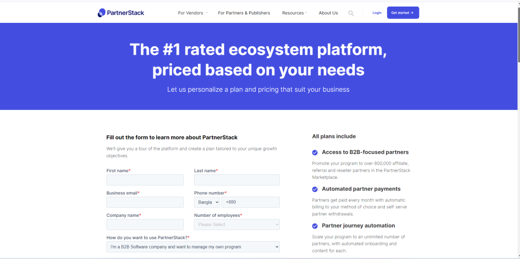 PartnerStack Pricing